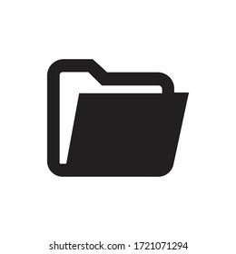 Folder vector icon, simple sign for web site and mobile app.