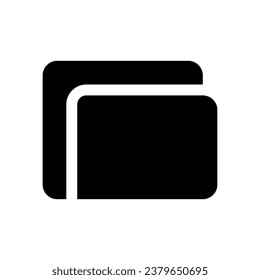 Folder vector icon in solid style