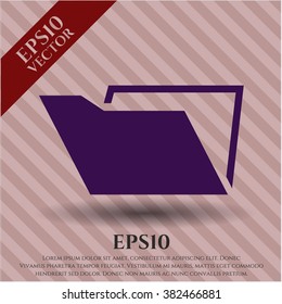 Folder vector icon or symbol