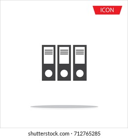 Folder vector icon, folder symbol, file document vector icon, Office Folder Flat Icon isolated On White Background.
.