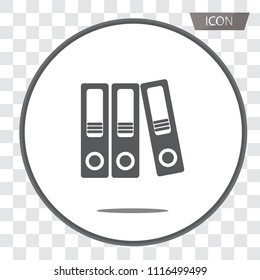 Folder vector icon, folder symbols, file document vector isolated on background.