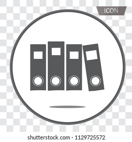 Folder vector icon, folder symbols, file document vector isolated on transparent background.