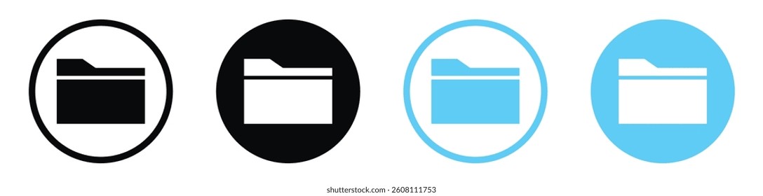 Folder vector icons graphic pack