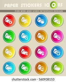 folder vector icons for user interface design