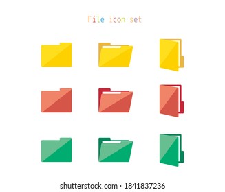 Folder vector illustration / document file icon