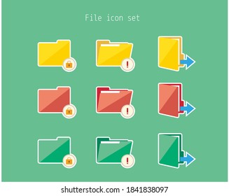 Folder vector illustration / document file icon