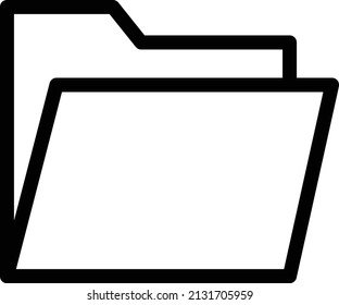 folder vector illustration isolated on a transparent background. stroke vector icons for concept or web graphics.