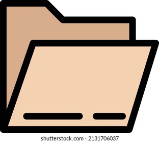 folder vector illustration isolated on a transparent background. stroke vector icons for concept or web graphics.