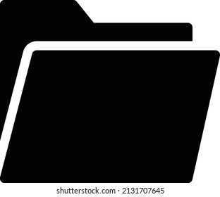folder vector illustration isolated on a transparent background. glyph vector icons for concept or web graphics.