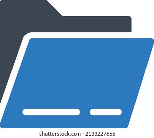 folder vector illustration isolated on a transparent background. glyph vector icons for concept or web graphics.