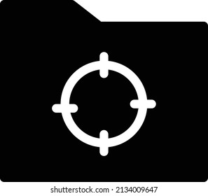 folder vector illustration isolated on a transparent background. glyph vector icons for concept or web graphics.