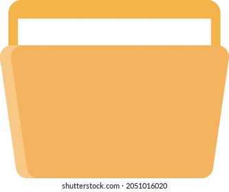 folder Vector illustration on a transparent background. Premium quality symbols. Vector Line Flat color  icon for concept and graphic design.