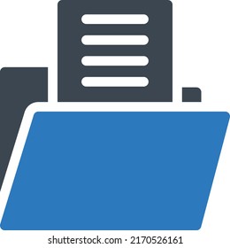 Folder Vector illustration on a transparent background.Premium quality symbols.Glyphs vector icon for concept and graphic design.