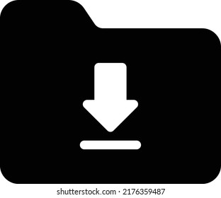 folder Vector illustration on a transparent background. Premium quality symmbols. Glyphs vector icons for concept and graphic design. 

