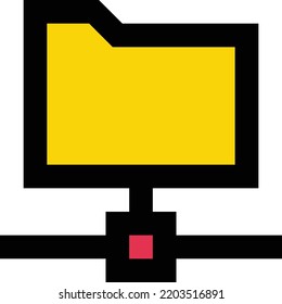 Folder Vector illustration on a transparent background.Premium quality symmbols.Stroke vector icon for concept and graphic design.