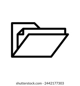 folder vector line icon symbol