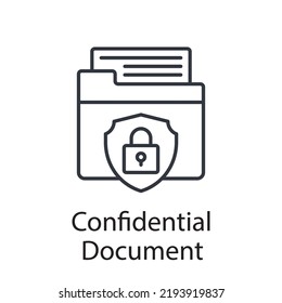 Folder vector outline Icon Design illustration. Miscellaneous Symbol on White background EPS 10 File