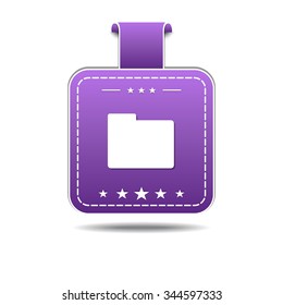 Folder Violet Vector Icon Design