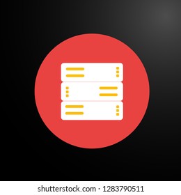 folder, web icon or user interface button, vector.