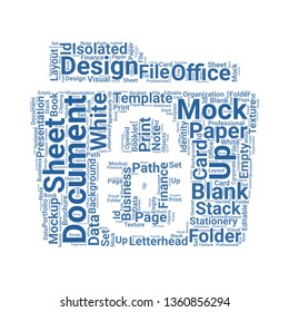 folder word cloud. tag cloud about folder.