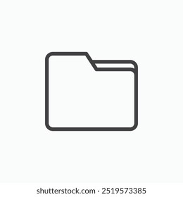 Folderlinesimple icon in line style.
