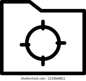 folderr vector illustration isolated on a transparent background. stroke vector icons for concept or web graphics.