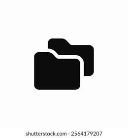 folders copy icon sign vector