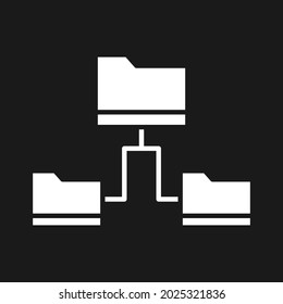 Folders, data, sharing, transfer icon vector image. Can also be used for network and data sharing. Suitable for use on web apps, mobile apps and print media.