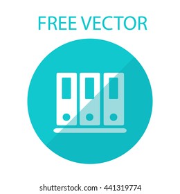 folders for documents free vector style flat