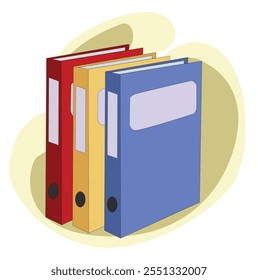 Folders file order realistic paper.
Documents business icon