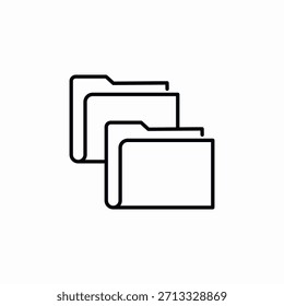 folders files icon sign vector