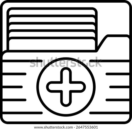 Folders Filled Style Icon Design