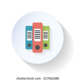 Folders flat icon