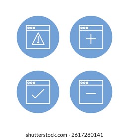 Folders flat line icons set. File, document, folder. Editable Strokes.