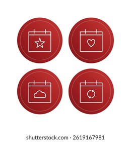 Ordnern flache Linie Symbole gesetzt. Datei, Dokument, Ordner. Bearbeitbare Striche.