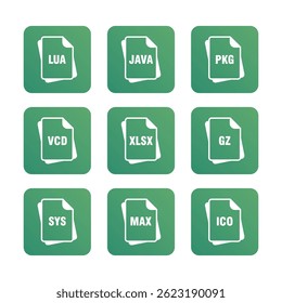 Folders flat line icons set. File, document, folder. Editable Strokes.