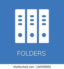  Folders icon. Editable  Folders icon for web or mobile.