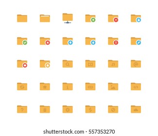 Folders icon set