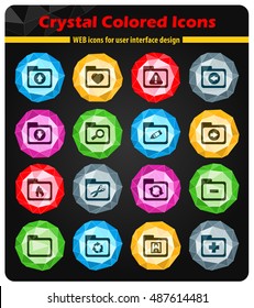 Folders icon set for web sites and user interface