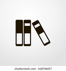 folders icon. vector sign symbol on white background