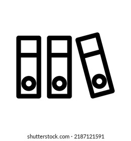 Ilustración de diseño del símbolo del vector de carpetas
