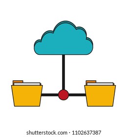 Folders network symbol