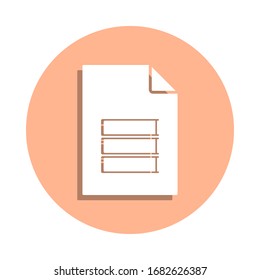 Carpetas en el icono de identificador del documento. Glifo simple, vector plano de archivos e iconos de documentos para ui y ux, sitio web o aplicación móvil
