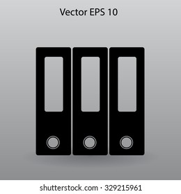 Folders vector icon
