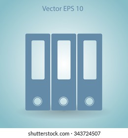 Folders vector icon