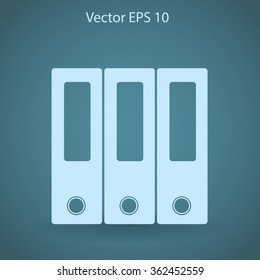 Folders vector icon