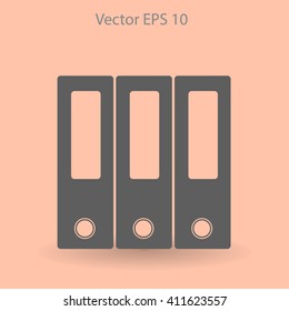 Folders vector icon