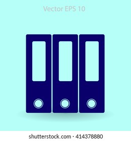 Folders vector icon