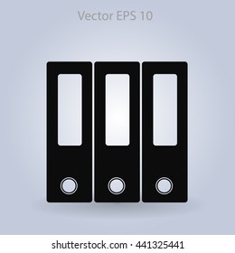 Folders vector icon