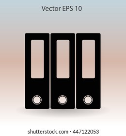 Folders vector icon